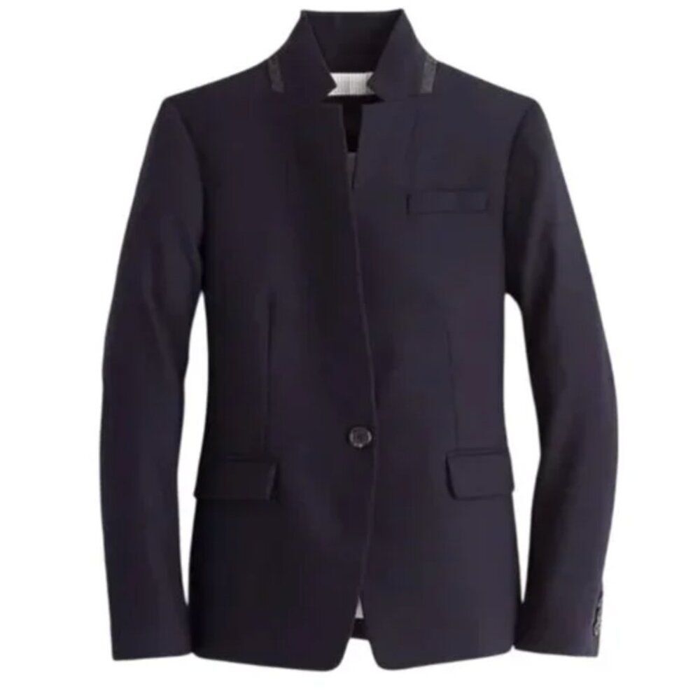 J. Crew Classic Navy Regent Women's Blazer in four-season stretch Sz 12